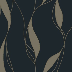 Society Hill White Abstract Leaf Wallpaper