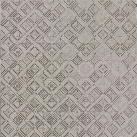 Sonic Light Grey Geometric Wallpaper