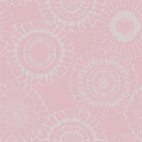 Sonnet Pink Floral Wallpaper