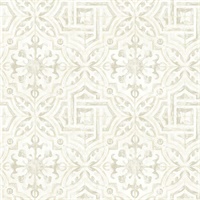 Sonoma Cream Spanish Tile Wallpaper