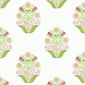 Sophie Sage Floral Medallion Peel & Stick Wallpaper