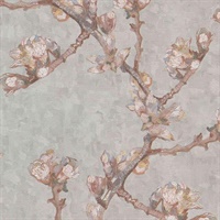 Sprig of Flowering Almond in a Glass Wallpaper