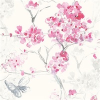 Spring Cherry Blossoms P & S Wallpaper