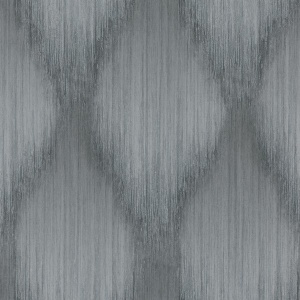 Starfall Dove Metallic Ikat Wallpaper