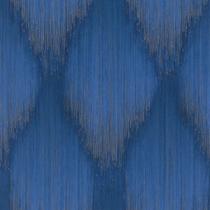 Starfall Dove Metallic Ikat Wallpaper