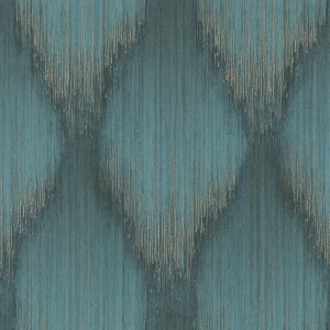 Starfall Dove Metallic Ikat Wallpaper