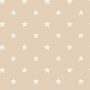 Starry Motif Light Brown Wallpaper