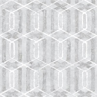 Stormi Grey Geometric Wallpaper