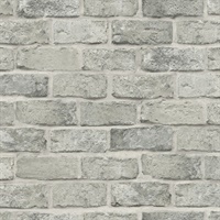 Grey Stretcher Brick Peel & Stick Wallpaper