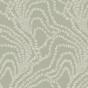 String of Pearls Sage Vine Wallpaper