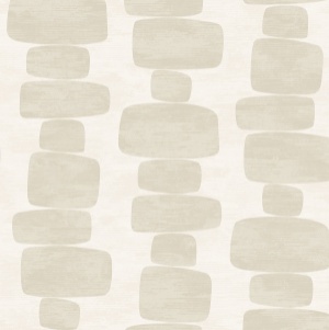 Stripe Block Charcoal Peel & Stick Wallpaper