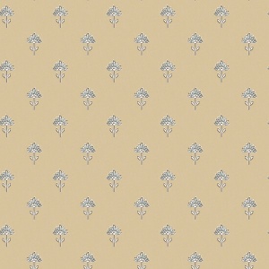 Surdiva Denim Floral Fan Wallpaper