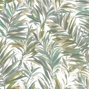 Swaying Palms Rouge & Mink Wallpaper