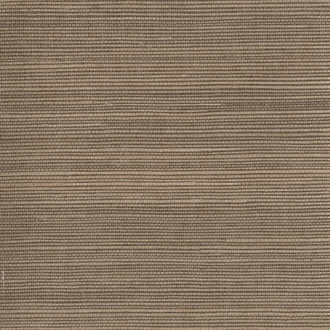 Taisen Brown Grasscloth Wallpaper