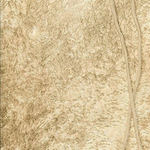 Matera Gold Fur Line Wallpaper