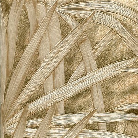 Veneto Light Brown Palm Tree Wallpaper