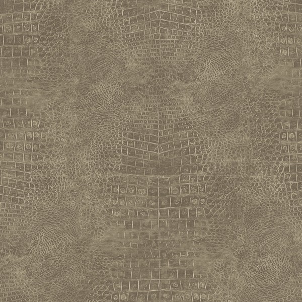 Taupe Crocodile Skin Wallpaper