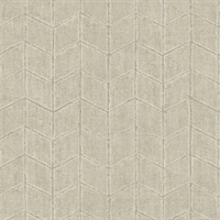 Taupe Flatiron Geometric Wallpaper