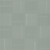Taupe Geo Block Weave Wallpaper