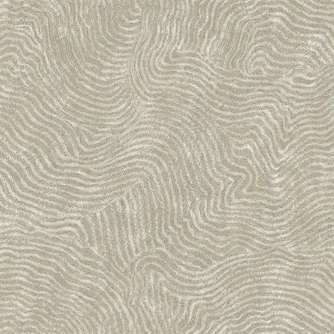 Taupe Modern Wood Wallpaper