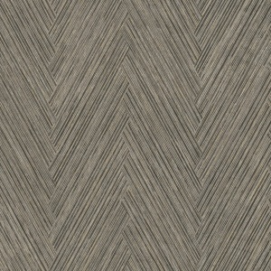 Thatched Chevron Charcoal Wallpaper