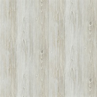 Thatcher Light Grey Wood Wallpaper