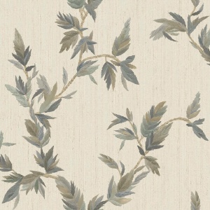 Thin Leaf Beige Wallpaper