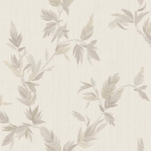 Thin Leaf Beige Wallpaper