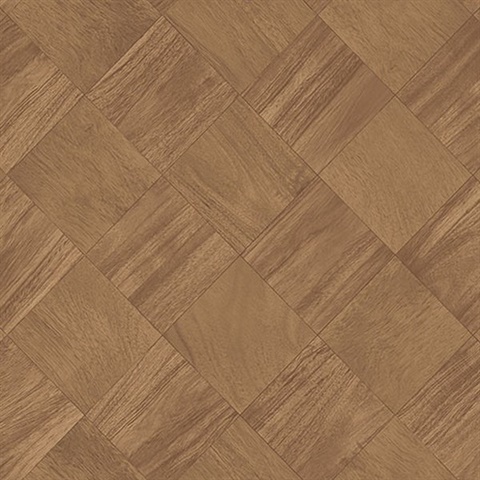 Thriller Chestnut Wood Tile Wallpaper