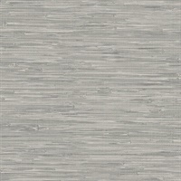 Tibetan Grasscloth Grey Natural Peel & Stick Wallpaper