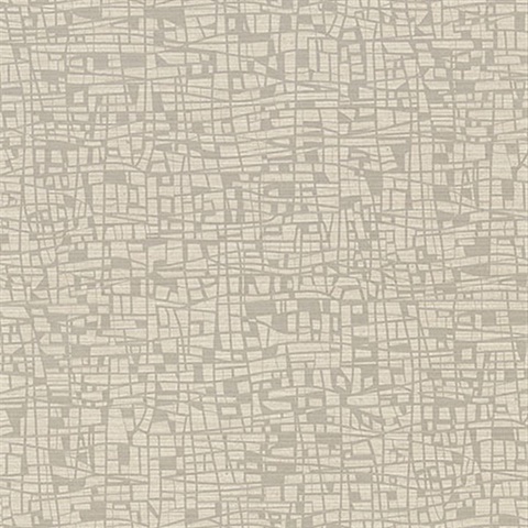 Tiffany Taupe Abstract Geometric Wallpaper