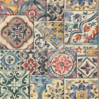 Marrakesh Multicolor Global Tiles Wallpaper