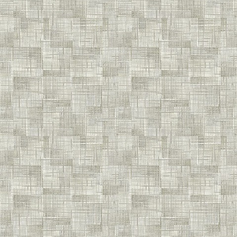 Ting Taupe Lattice Wallpaper