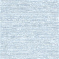 Tiverton Sky Blue Faux Grasscloth Wallpaper