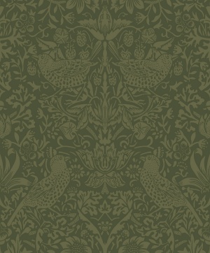 Tonal Bird Garden Prepasted Wallpaper