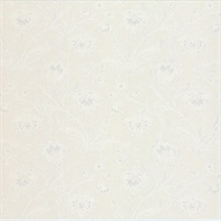 Torcello Platinum Floral Wallpaper