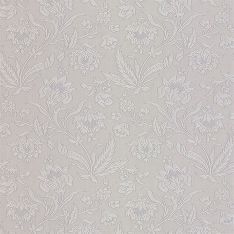 Torcello Silver Floral Wallpaper