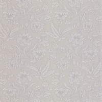 Torcello Silver Floral Wallpaper