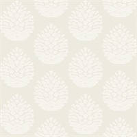 Totem Eggshell Pinecone Wallpaper