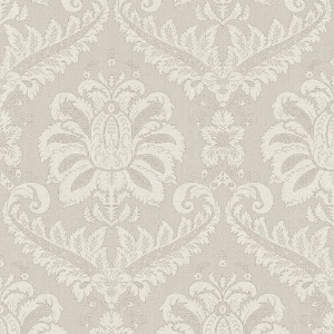 Traditional Damask Beige Wallpaper
