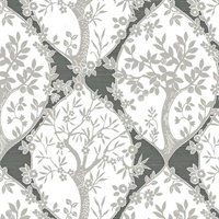 Tree And Vine Ogee P & S Wallpaper