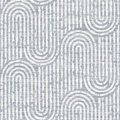 Trippet Blue Zen Waves Wallpaper by Scott Living