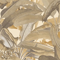 Polynesian Leaves Wallpaper