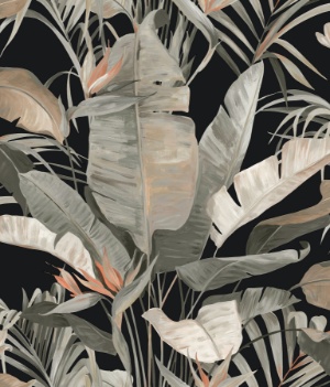 Tropical Cabana Plush Neutral Peel & Stick Wallpaper