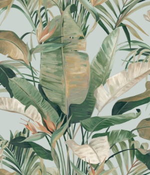 Tropical Cabana Plush Neutral Peel & Stick Wallpaper