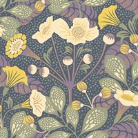 Tropisk Multicolor Floral Wallpaper