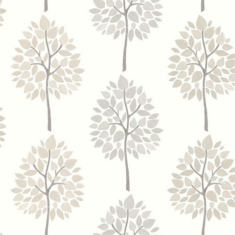 Tsai Grey Tree Wallpaper