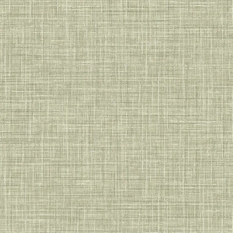 Tuckernuck Green Linen Wallpaper