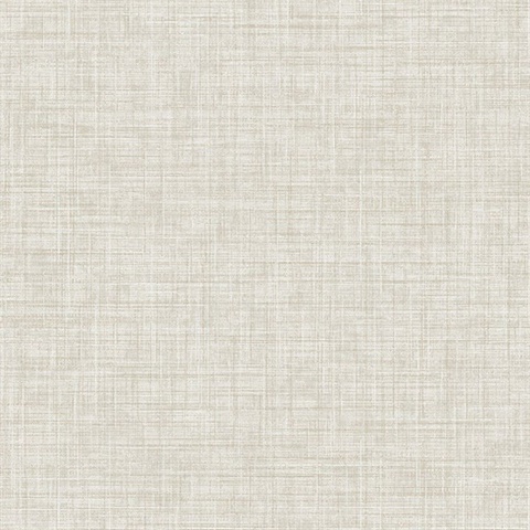 Tuckernuck Taupe Linen Wallpaper