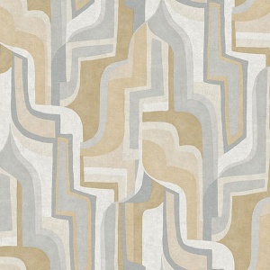 Tulum Blue Surreal Shapes Wallpaper